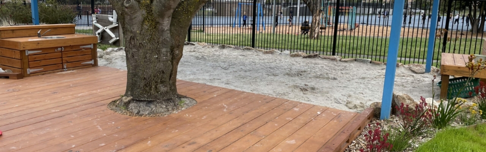 New sandpit and DDA compliant boardwalk